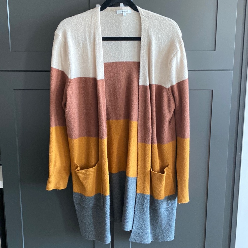 LIKE NEW Madewell Kent Colorblock Cardigan
